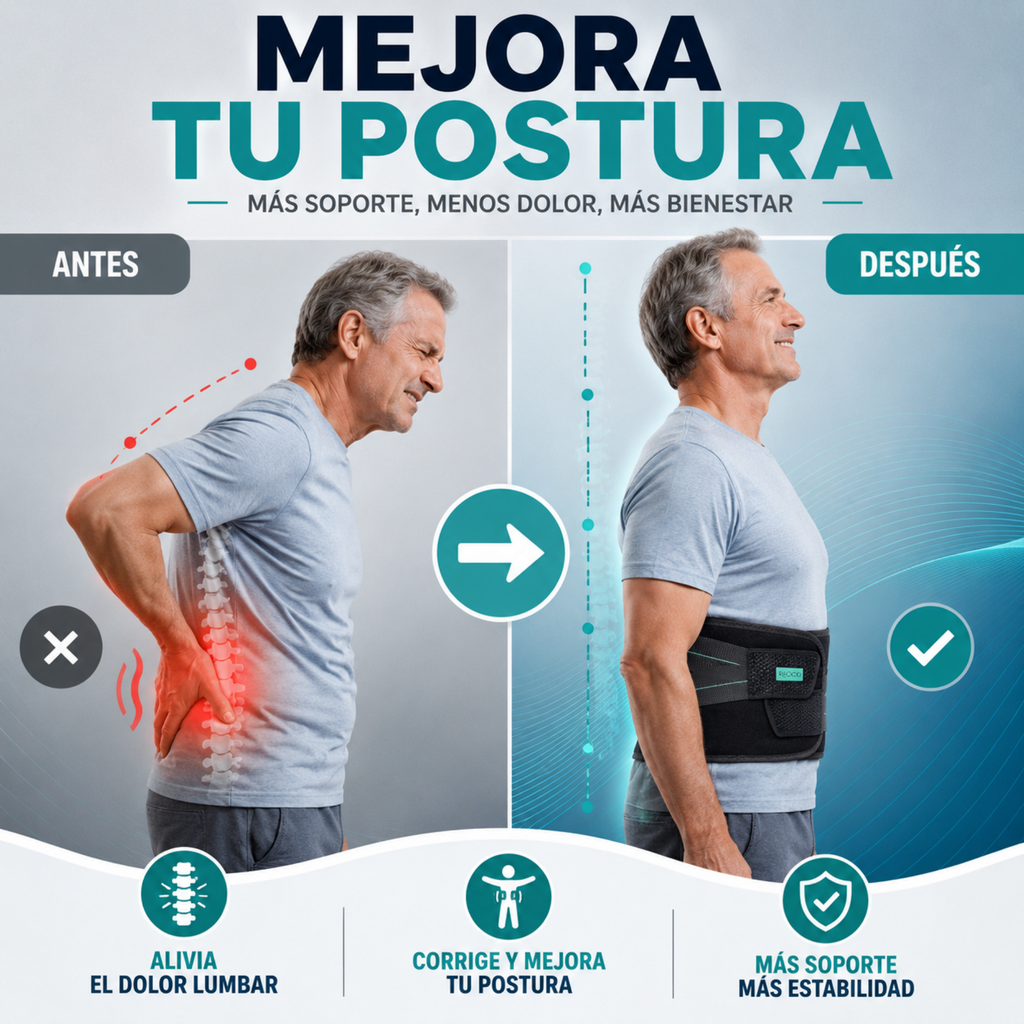 Faja Lumbar Ortopédica con Doble Ajuste y Soporte Reforzado | Pharmanova™️