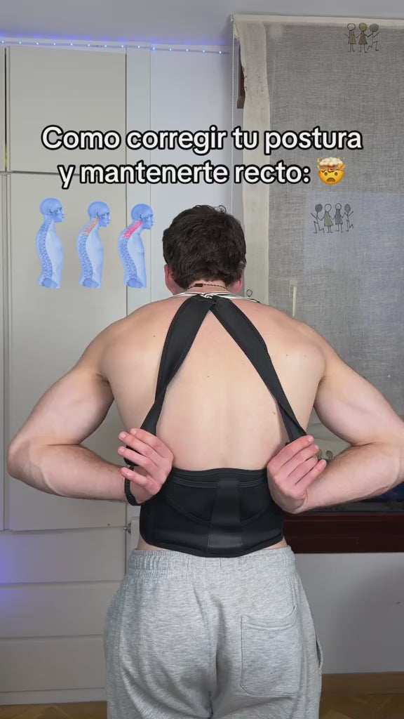 Faja correctora de espalda con doble soporte - Tallas M,L,XL